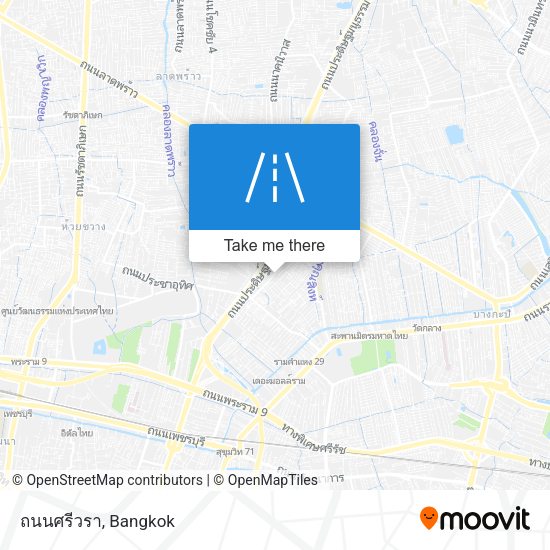 ถนนศรีวรา map