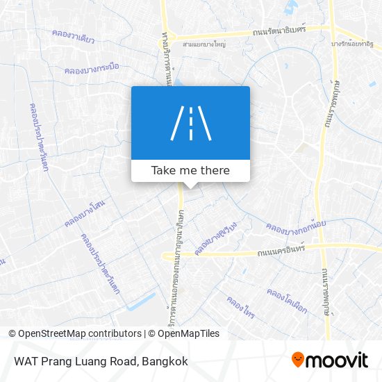 WAT Prang Luang Road map