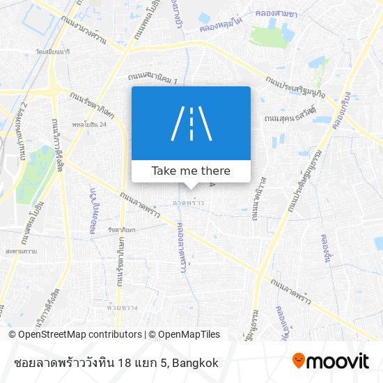 ซอยลาดพร้าววังหิน 18 แยก 5 map