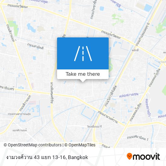 งามวงศ์วาน 43 แยก 13-16 map