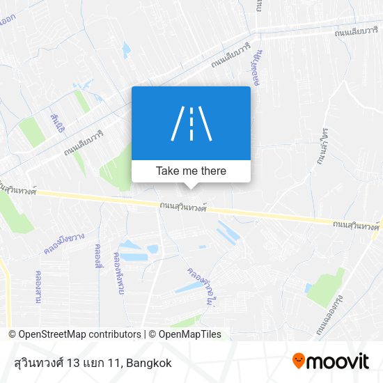 สุวินทวงศ์ 13 แยก 11 map