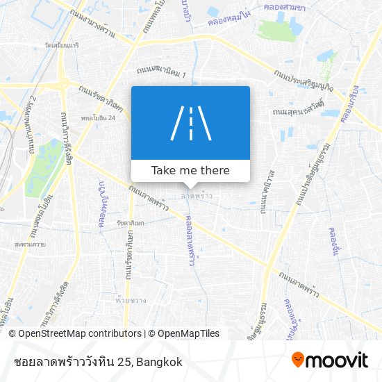 ซอยลาดพร้าววังหิน 25 map