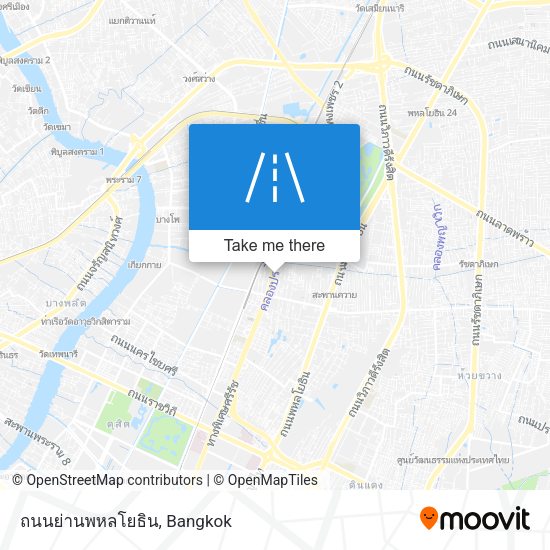 ถนนย่านพหลโยธิน map