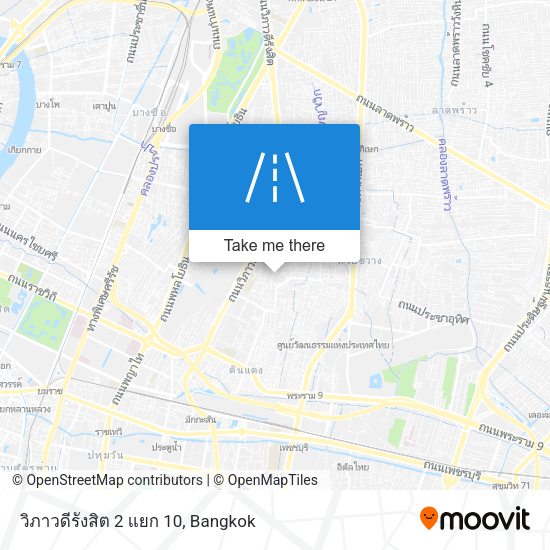 วิภาวดีรังสิต 2 แยก 10 map