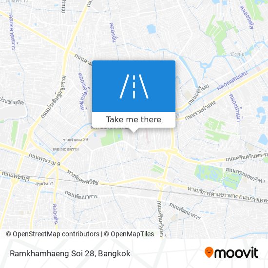 Ramkhamhaeng Soi 28 map