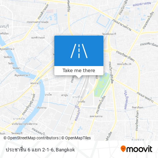 ประชาชื่น 6 แยก 2-1-6 map