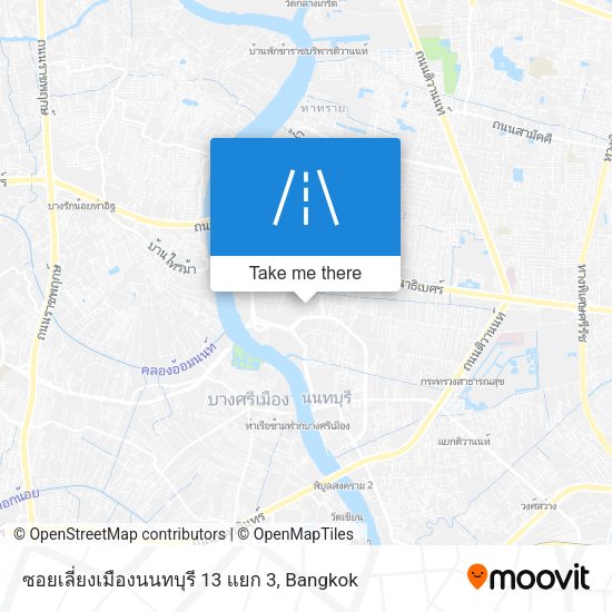ซอยเลี่ยงเมืองนนทบุรี 13 แยก 3 map