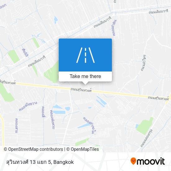 สุวินทวงศ์ 13 แยก 5 map
