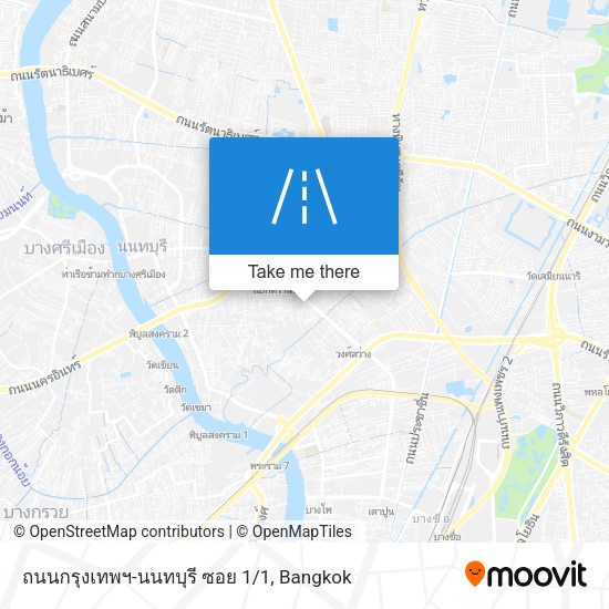 ถนนกรุงเทพฯ-นนทบุรี ซอย 1/1 map