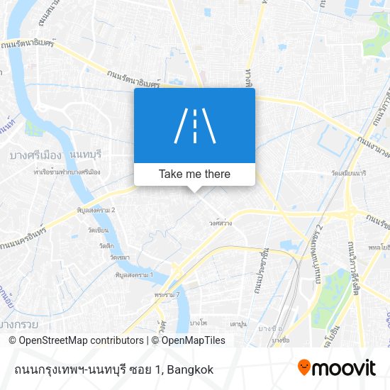 ถนนกรุงเทพฯ-นนทบุรี ซอย 1 map