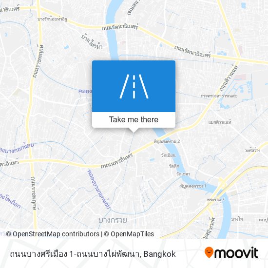 ถนนบางศรีเมือง 1-ถนนบางไผ่พัฒนา map