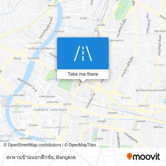 สะพานข้ามแยกตึกชัย map