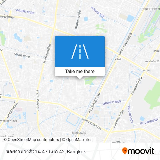ซอยงามวงศ์วาน 47 แยก 42 map
