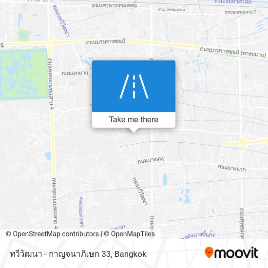 ทวีวัฒนา - กาญจนาภิเษก 33 map
