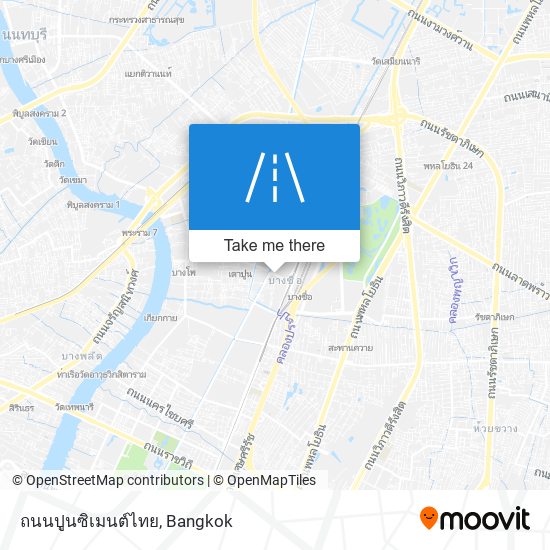 ถนนปูนซิเมนต์ไทย map