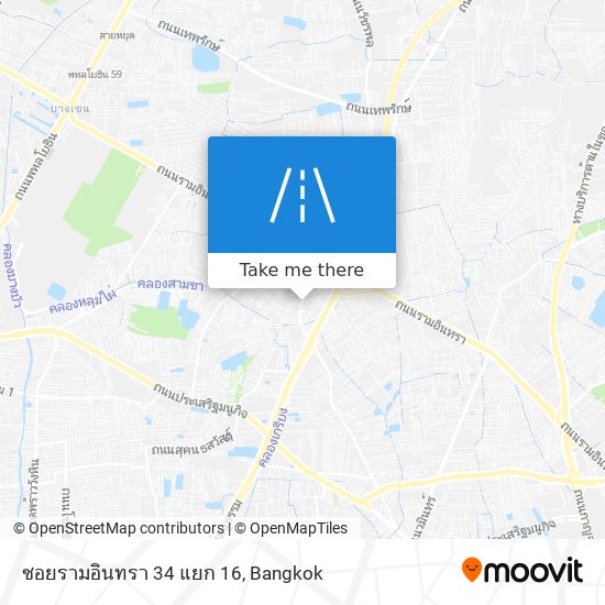 ซอยรามอินทรา 34 แยก 16 map