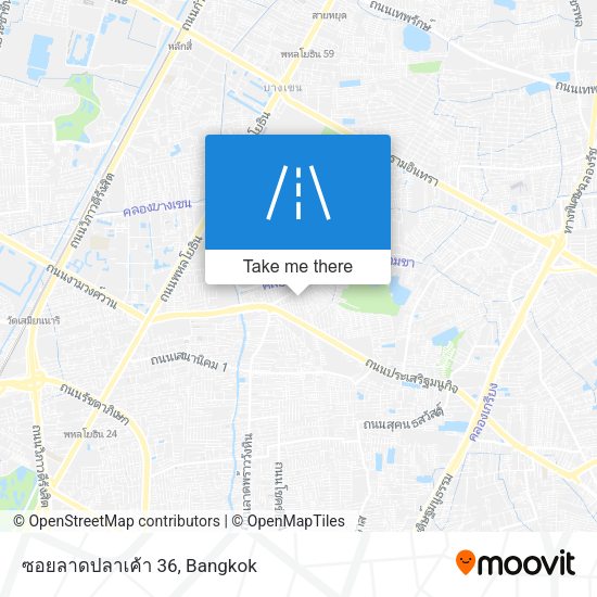 ซอยลาดปลาเค้า 36 map