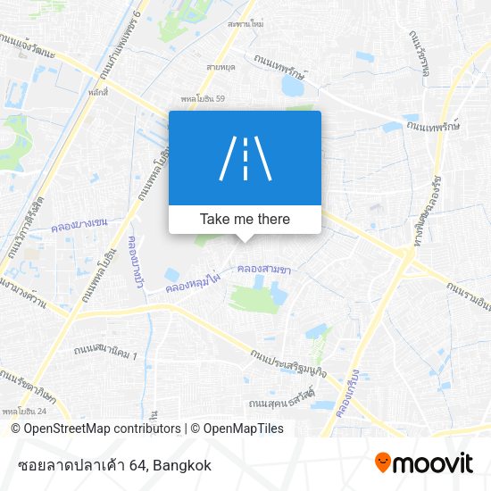 ซอยลาดปลาเค้า 64 map