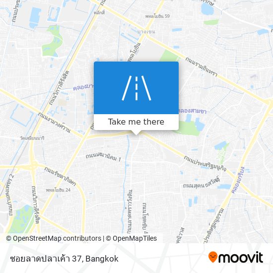 ซอยลาดปลาเค้า 37 map