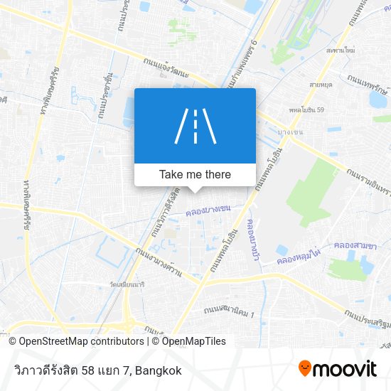 วิภาวดีรังสิต 58 แยก 7 map