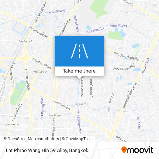 Lat Phrao Wang Hin 59 Alley map