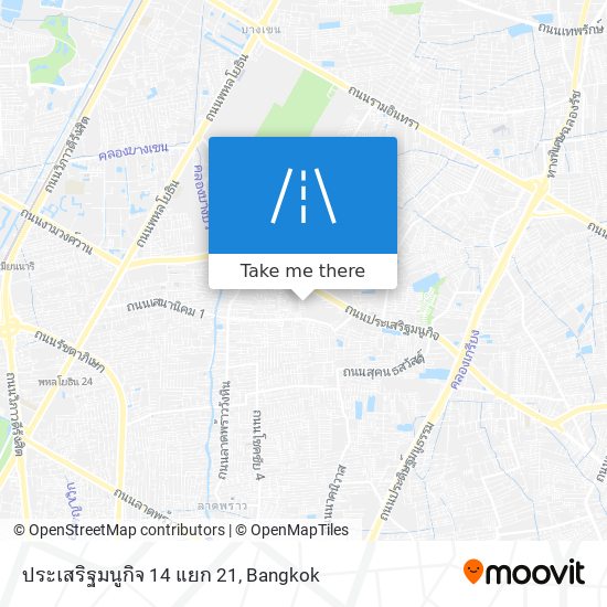 ประเสริฐมนูกิจ 14 แยก 21 map