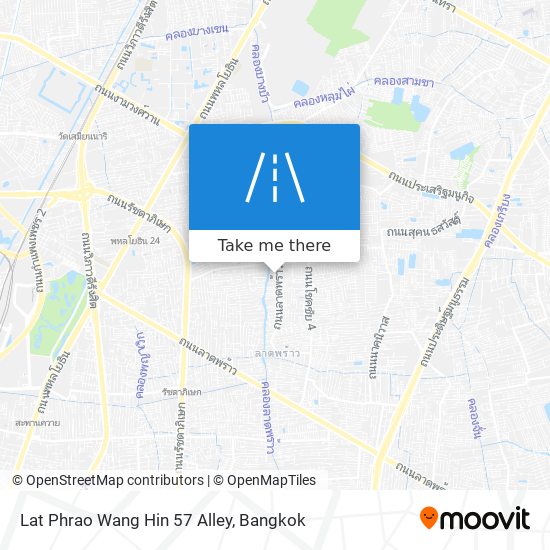 Lat Phrao Wang Hin 57 Alley map
