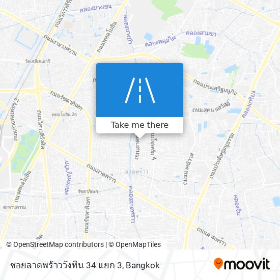 ซอยลาดพร้าววังหิน 34 แยก 3 map