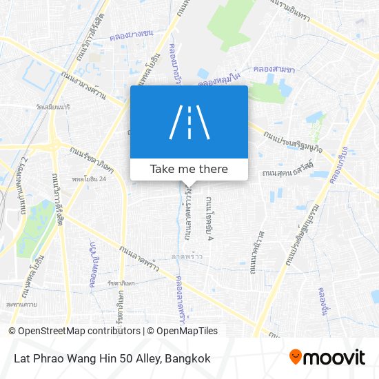 Lat Phrao Wang Hin 50 Alley map