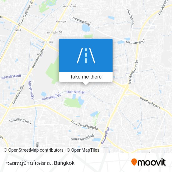 ซอยหมู่บ้านวังสยาม map