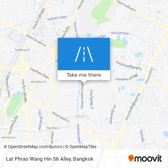 Lat Phrao Wang Hin 56 Alley map