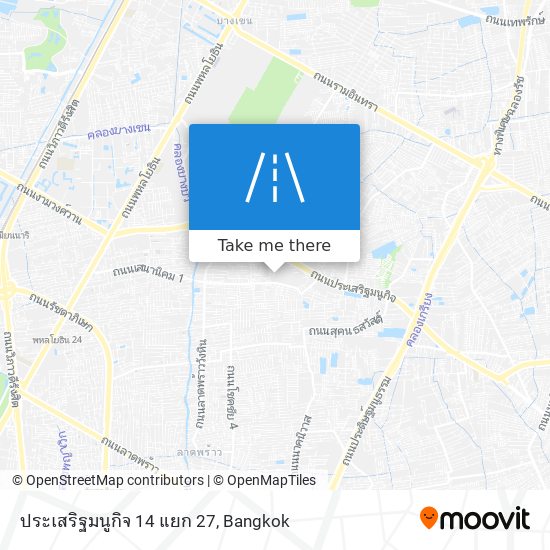 ประเสริฐมนูกิจ 14 แยก 27 map