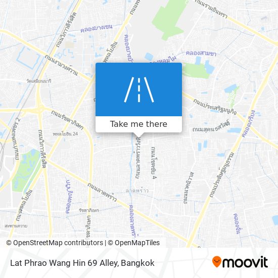 Lat Phrao Wang Hin 69 Alley map