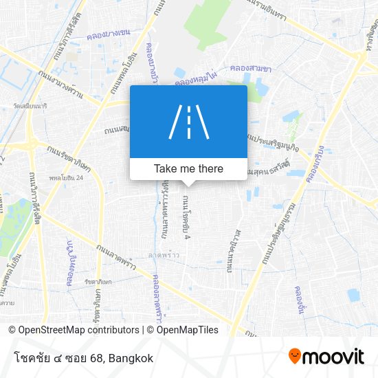 โชคชัย ๔ ซอย 68 map