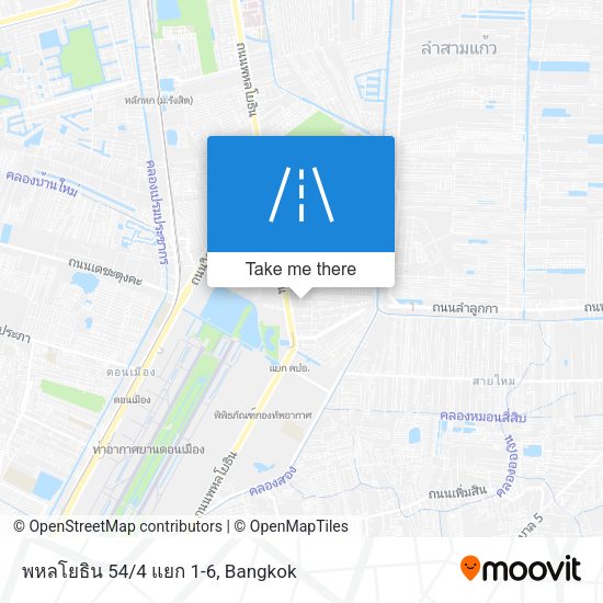 พหลโยธิน 54/4 แยก 1-6 map