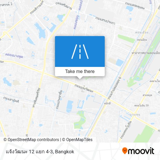 แจ้งวัฒนะ 12 แยก 4-3 map