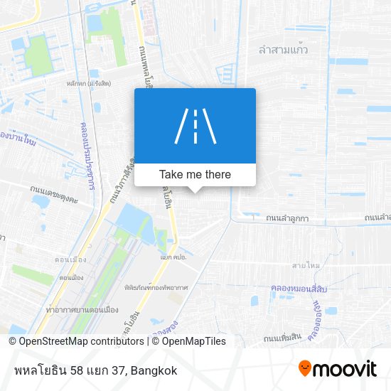 พหลโยธิน 58 แยก 37 map
