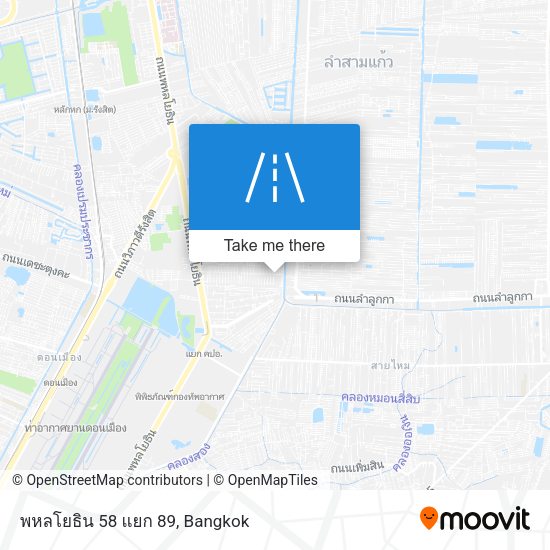 พหลโยธิน 58 แยก 89 map