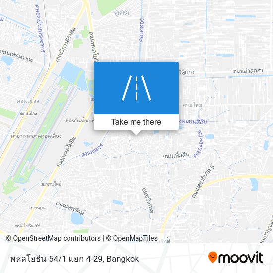 พหลโยธิน 54/1 แยก 4-29 map
