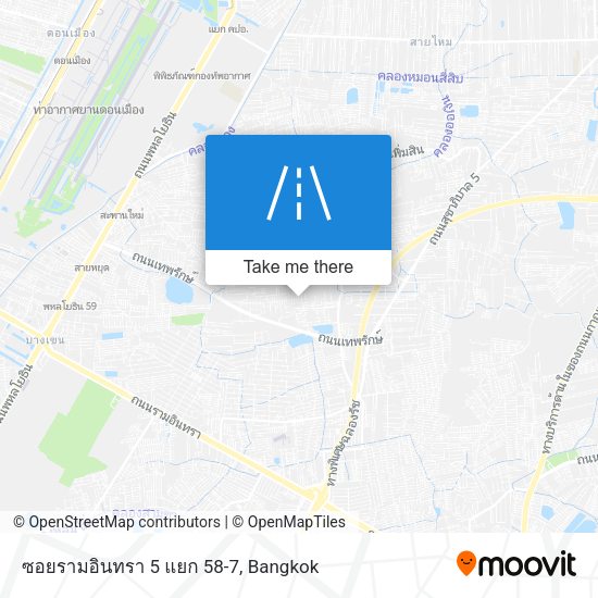 ซอยรามอินทรา 5 แยก 58-7 map