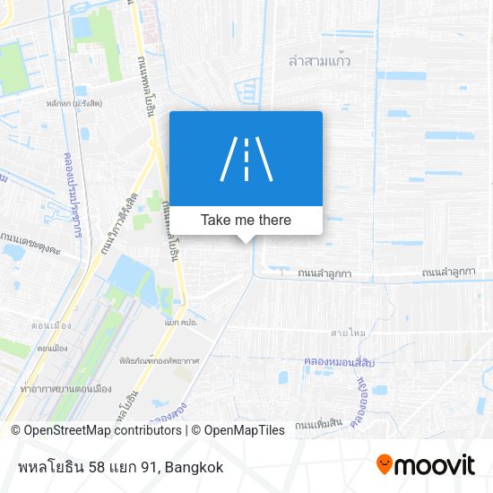 พหลโยธิน 58 แยก 91 map