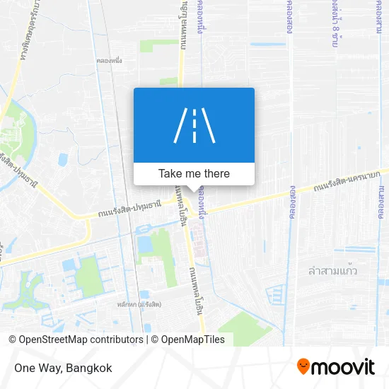One Way map