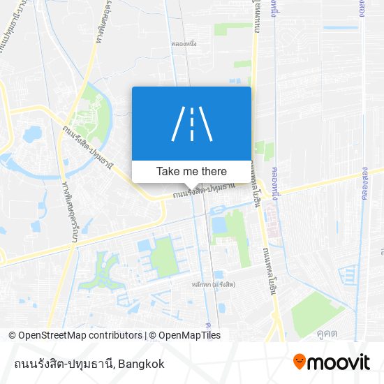 ถนนรังสิต-ปทุมธานี map