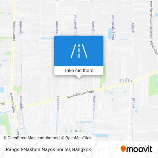 Rangsit-Nakhon Nayok Soi 59 map