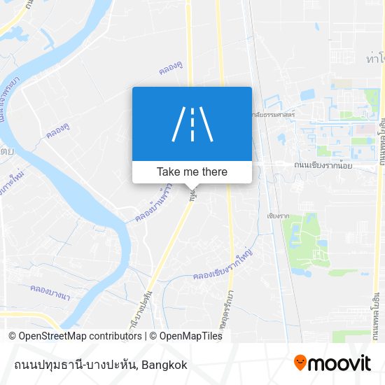 ถนนปทุมธานี-บางปะหัน map