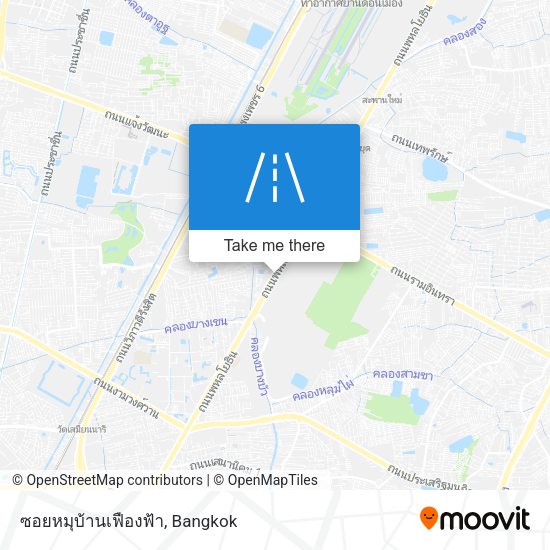 ซอยหมุบ้านเฟืองฟ้า map