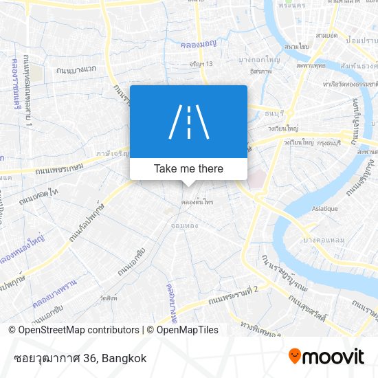 ซอยวุฒากาศ 36 map