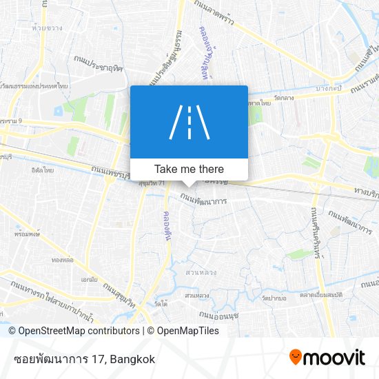 ซอยพัฒนาการ 17 map