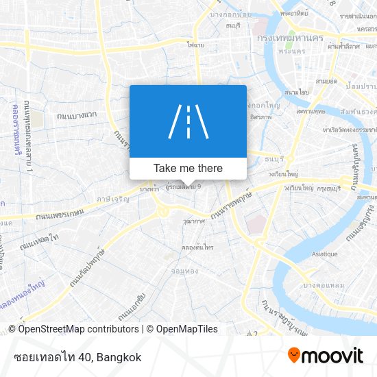 ซอยเทอดไท 40 map