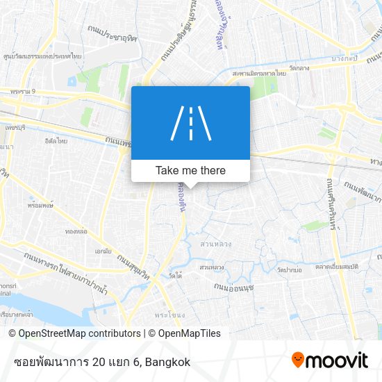 ซอยพัฒนาการ 20 แยก 6 map